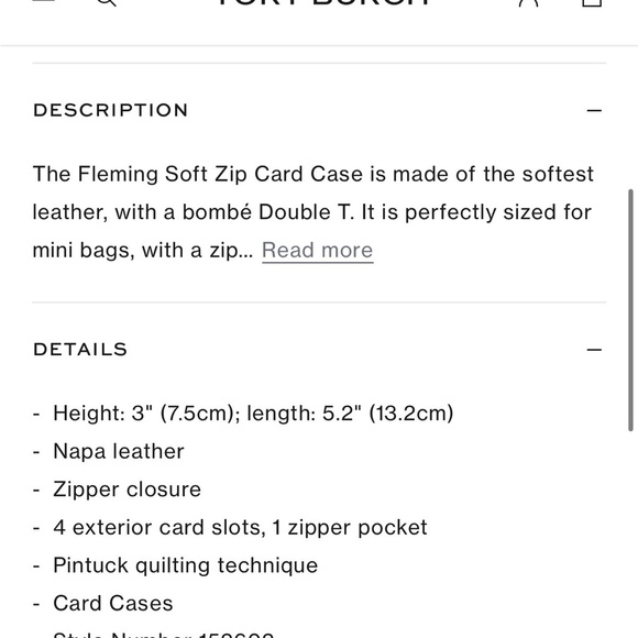 Tory Burch Fleming Zip Card Case - Picture 2 of 8